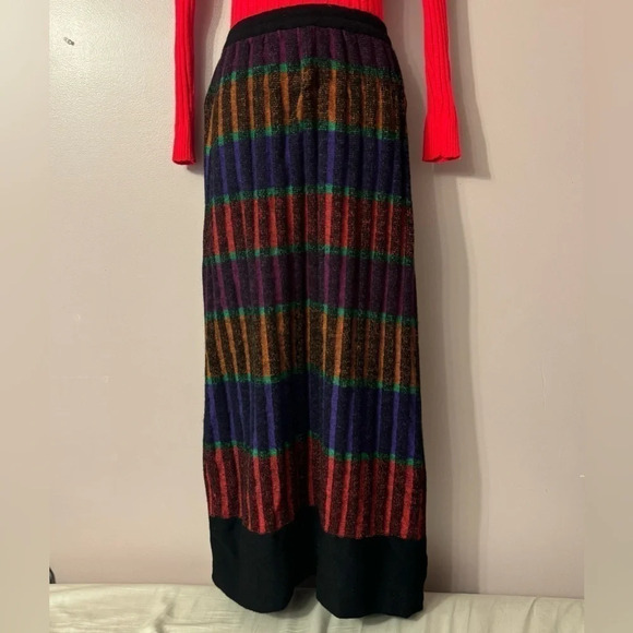 LANVIN Sports Wear Long Sleeve 100% Wool Knit Long Dress Vintage 70’s Size 8 - Picture 5 of 13